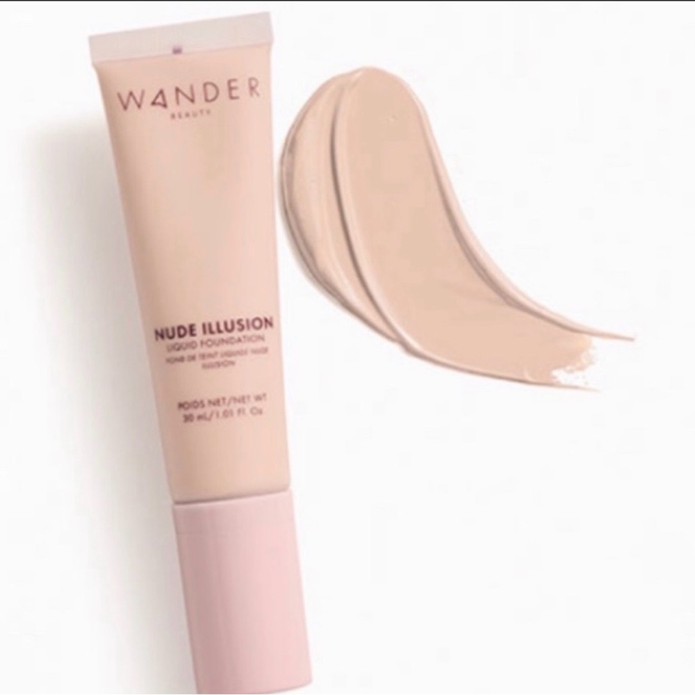 Wander beauty Nude illusion liquid foundation light medium 1.01 fl oz 30 ml
